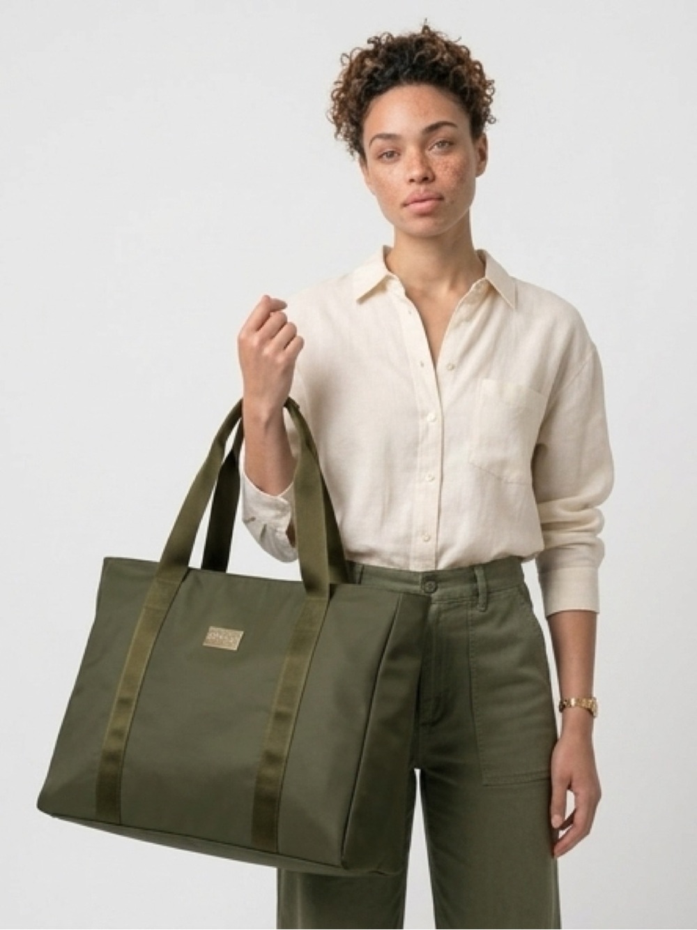 Badgley Mischka Weekender Travel Bag Olive | Chic + Spacious Getaway Essential